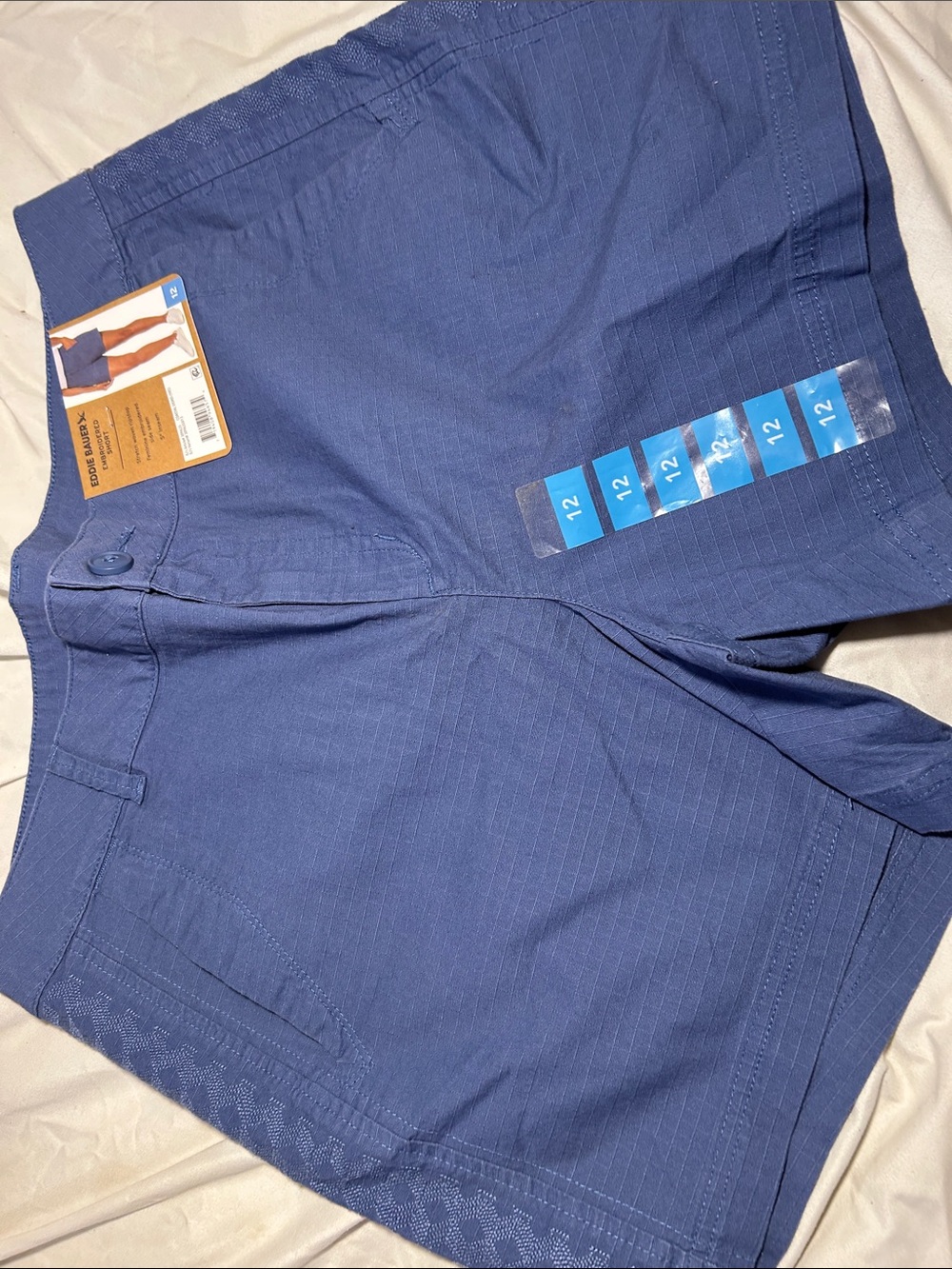 Eddie Bauer Women's Navy Flat-Front Shorts